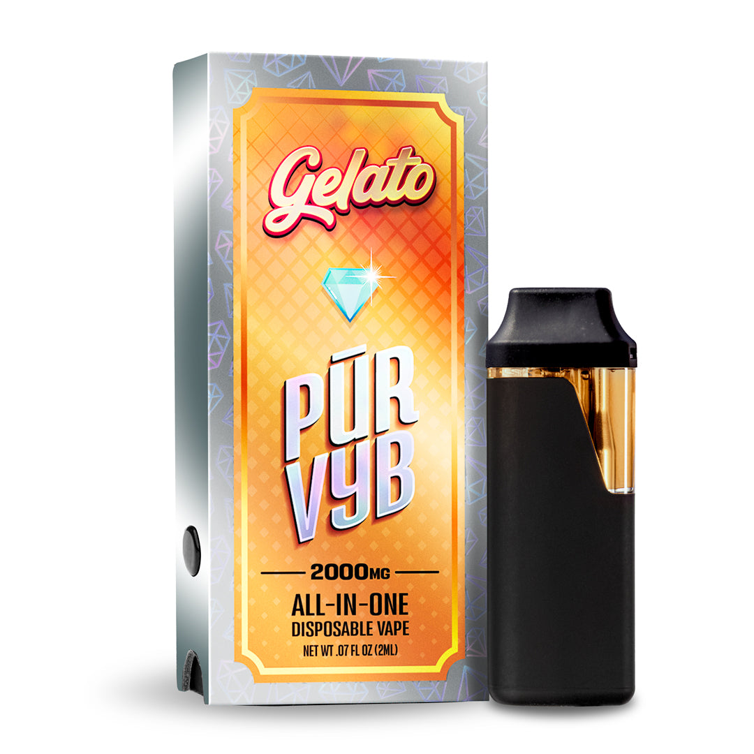 PUR VYB - 2G THCa Live Resin - Gelato (Hybrid)