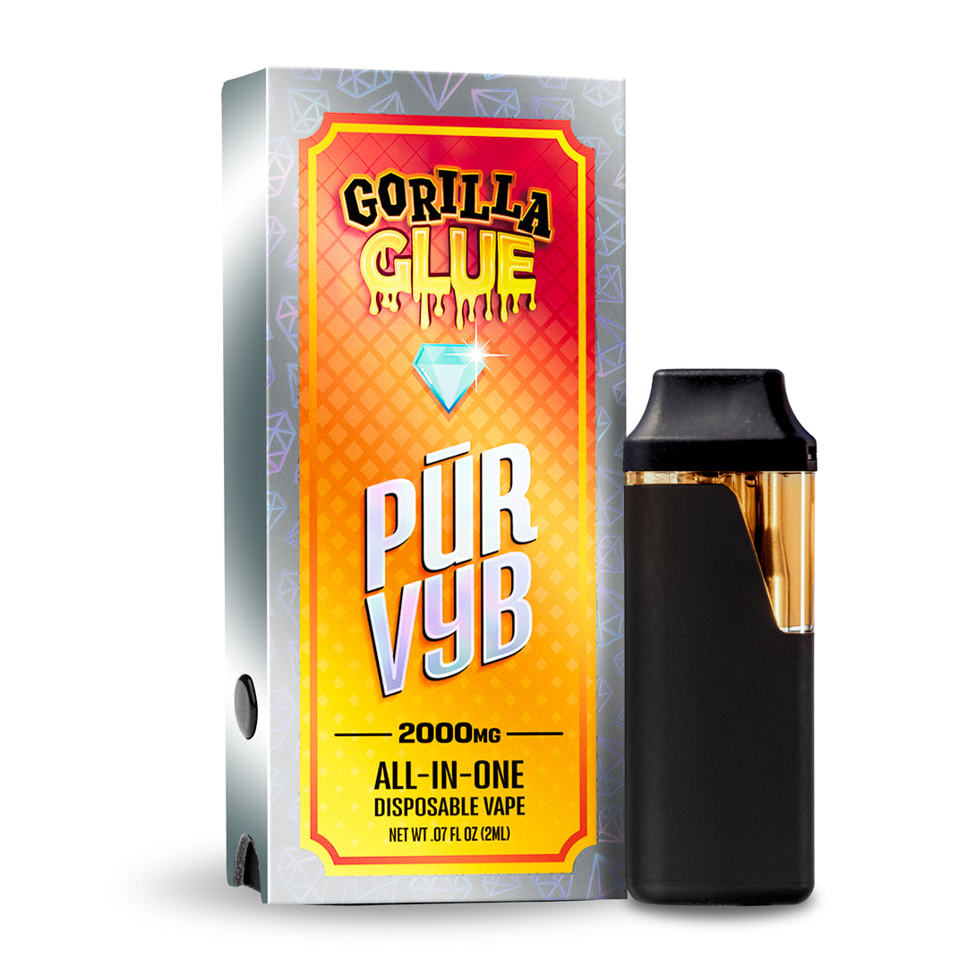 PUR VYB - 2G THCa Live Resin - Gorilla Glue (Indica)