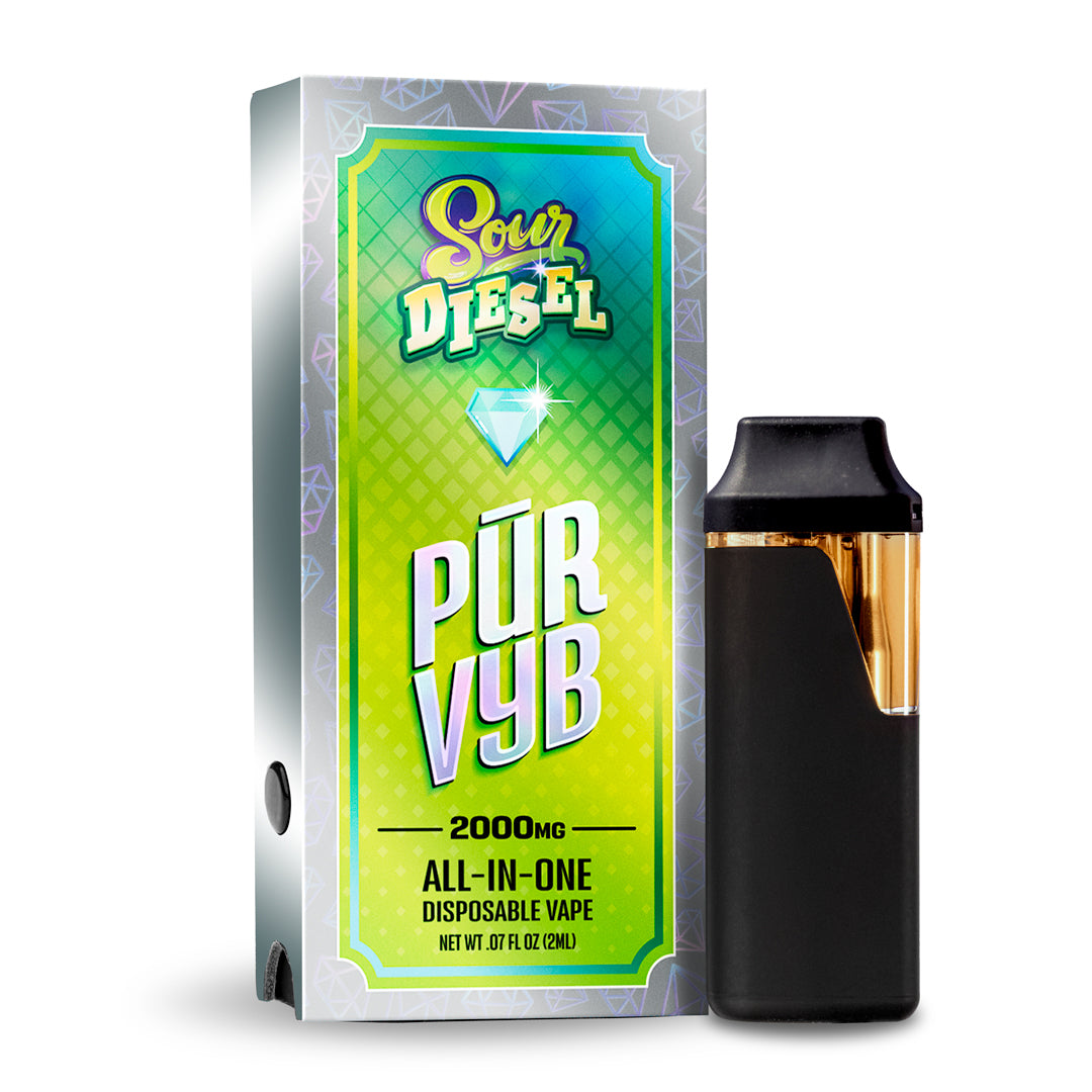PUR VYB - 2G THCa Live Resin - Sour Diesel (Sativa) Smoke Kind PUR VYB - 2G THCa Live Resin - Sour Diesel (Sativa) Smoke Kind