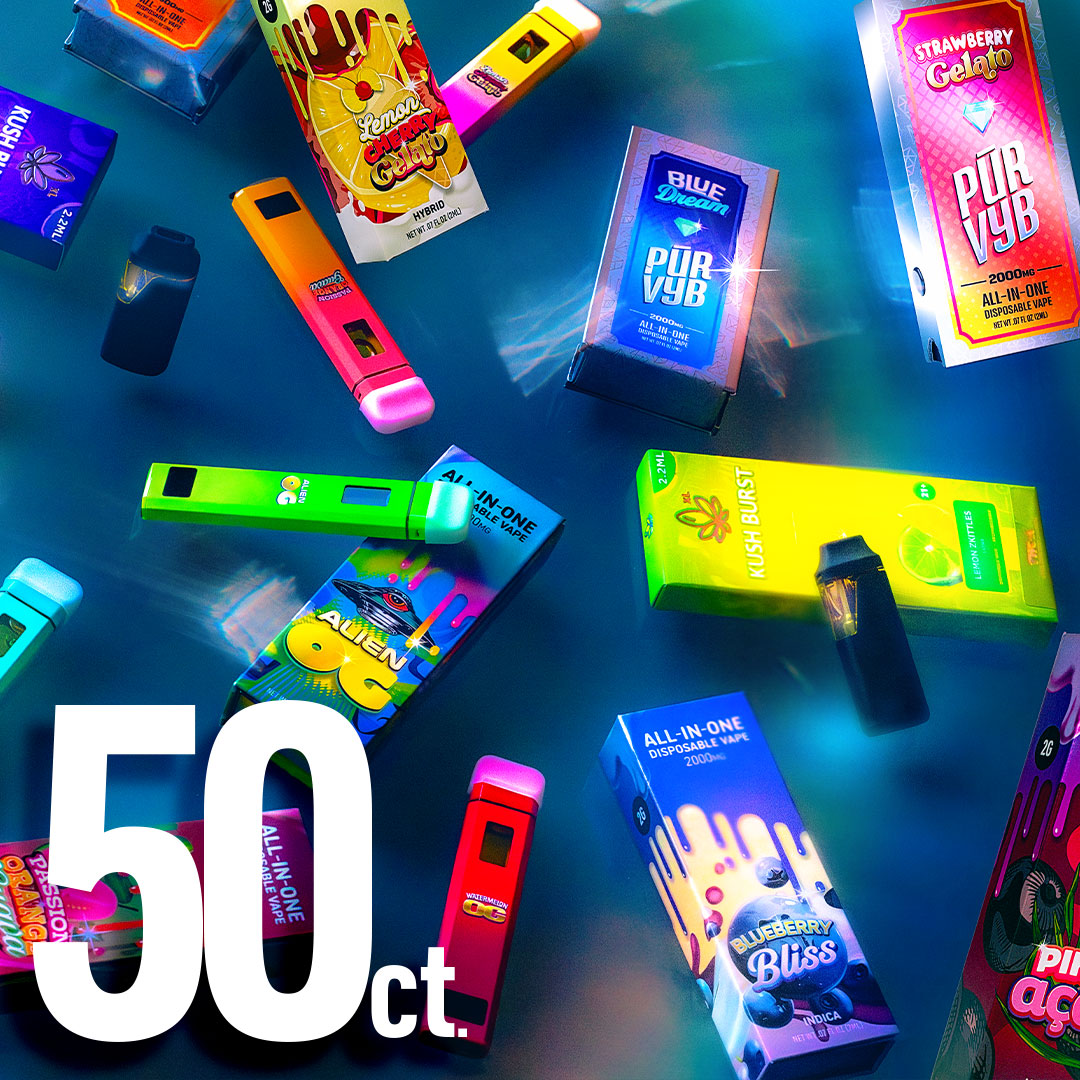 2 Gram Disposable Vapes - 50 units