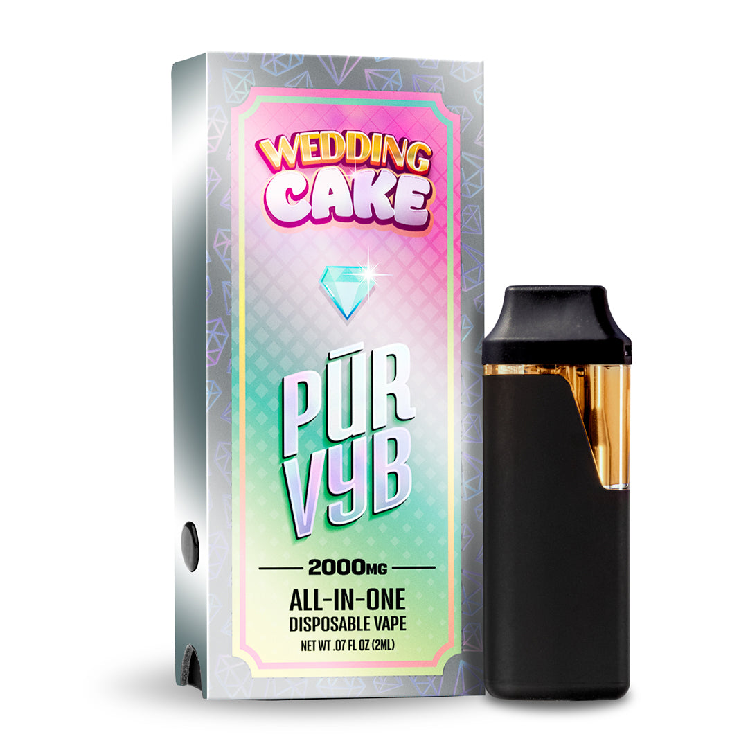 PUR VYB - 2G THCa Live Resin - Wedding Cake (Hybrid) – Smoke Kind