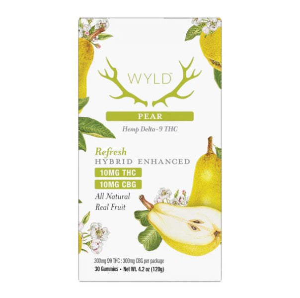 Wyld - Pear 1:1 THC:CBG | Refresh - 30 Count