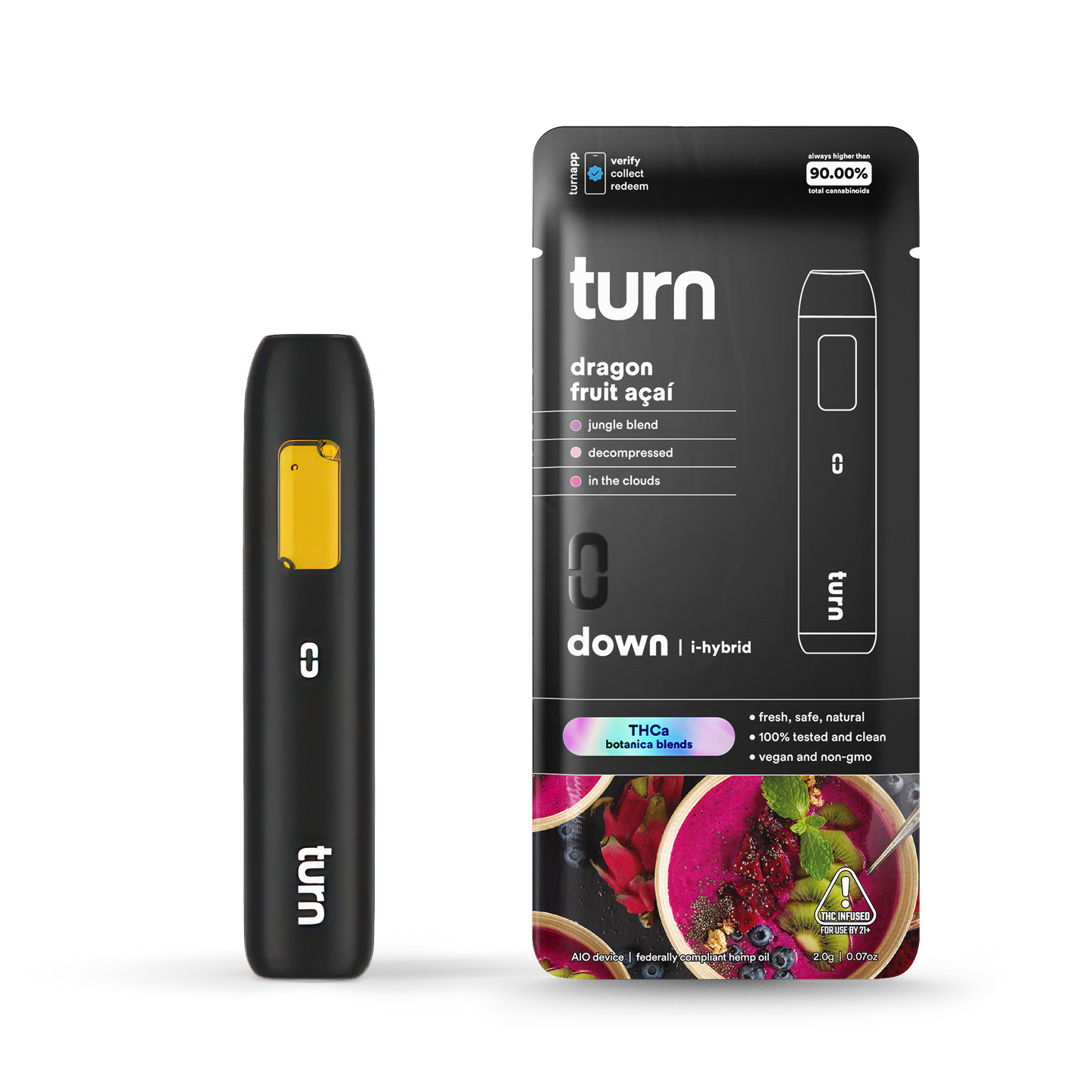 Turn - 2G THCa Dragon Fruit Acai - Hybrid