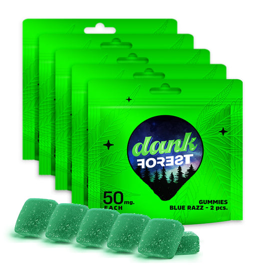 Dank Forest 5 PACK - Blue Razz Gummy - 500mg