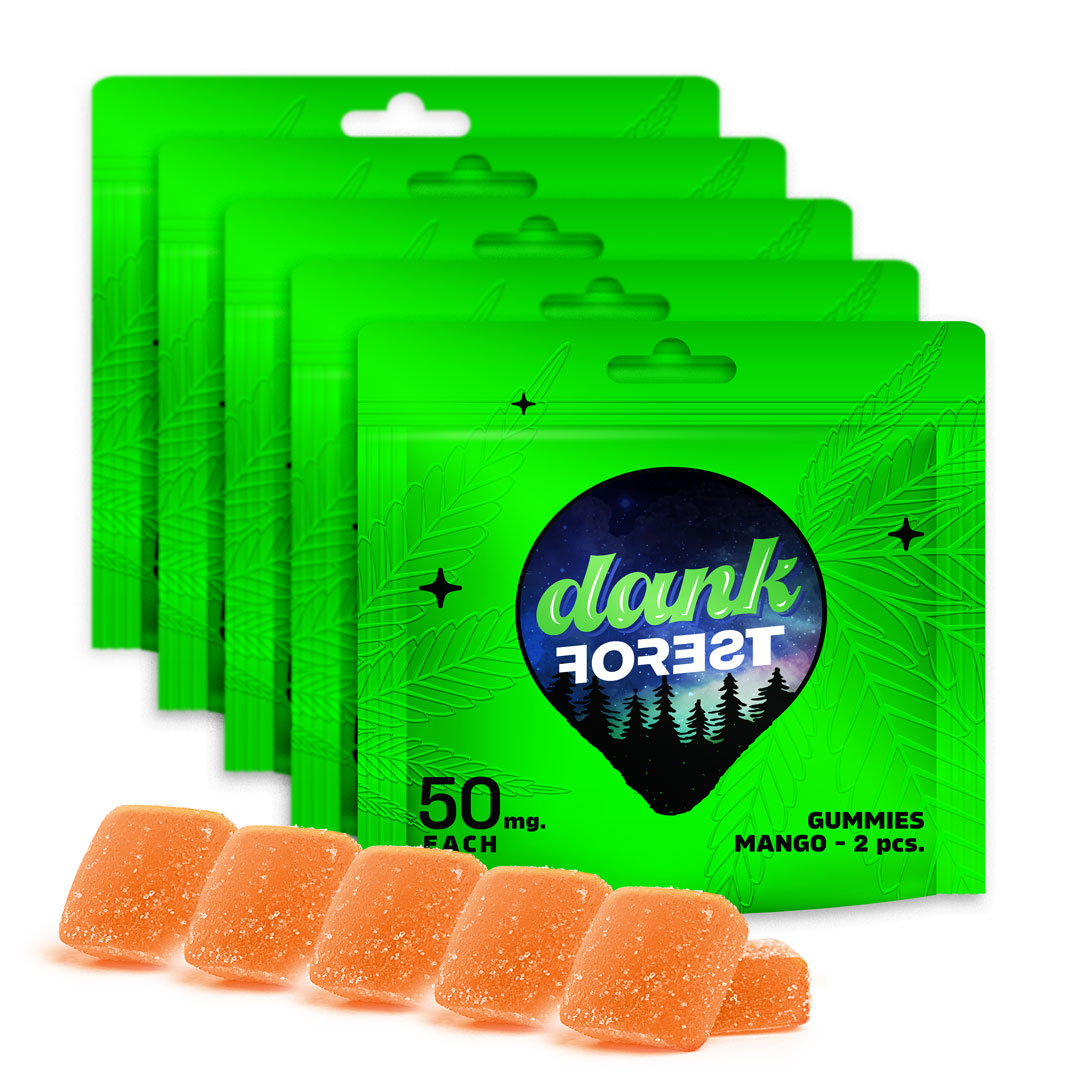 Dank Forest 5 PACK - Mango Gummy - 500mg
