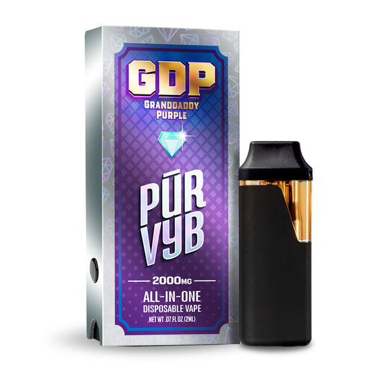 PUR VYB - 2G THCa Live Resin - Granddaddy Purple (Indica)