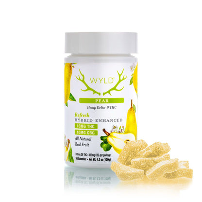 Wyld - Pear 1:1 THC:CBG | Refresh - 30 Count