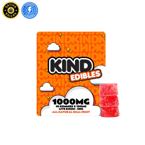 KIND Raspberry - 1000mg HHC Gummies (Sativa)