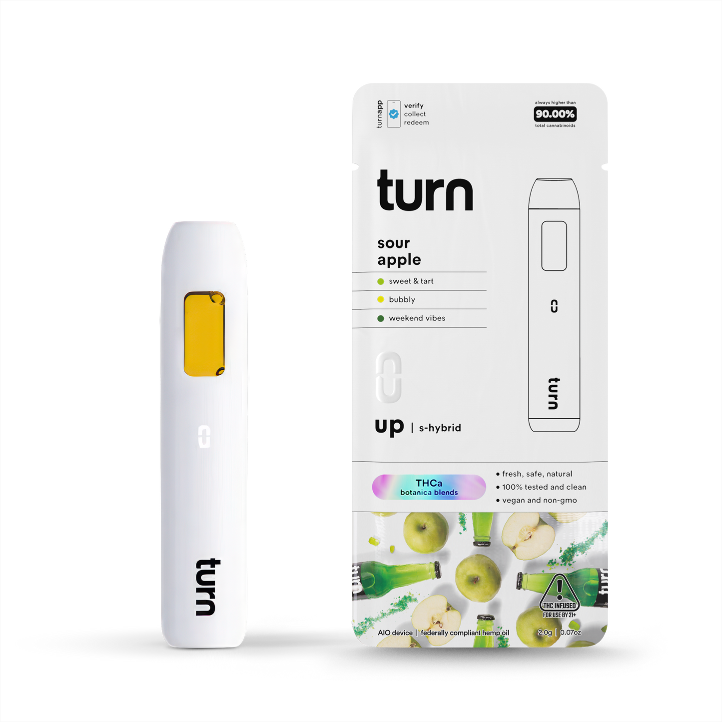 Turn - 2G THCa Sour Apple Seltzer - Sativa